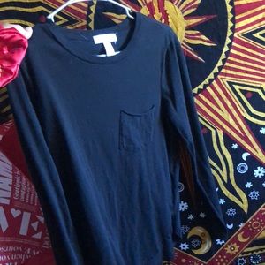 black long sleeve shirt